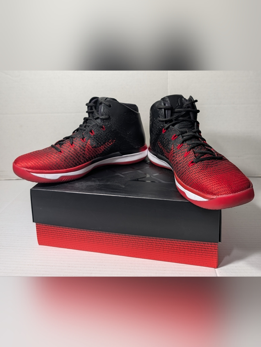 Nike Air Jordan XXXI 31 OG Size 12 Banned Bred Black Red Sneakers 845037-001